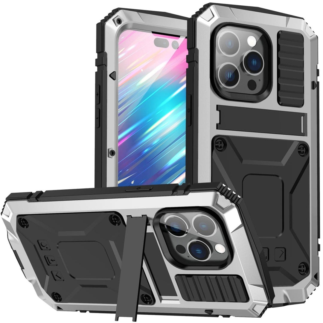 Custodia per telefono milare antiurto a 360° con slot per schede e Custodia per telefono milare antiurto a 360° con slot per schede e