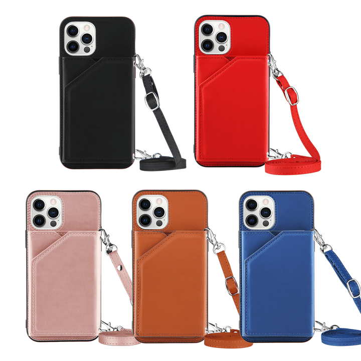Crossbody Leather Wallet Phone Case