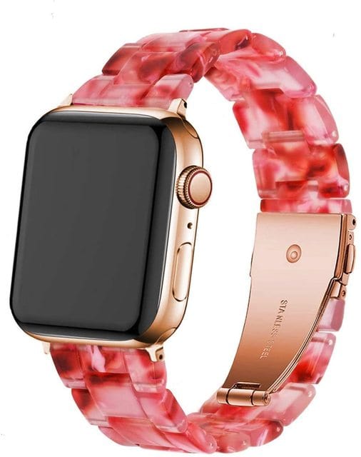 Marbled Resin Watch Band Red Marble / 38mm, 40mm & 41mm DP180711S16