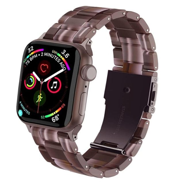 Marbled Resin Watch Band Choco Marble / 38mm, 40mm & 41mm DP180711S14