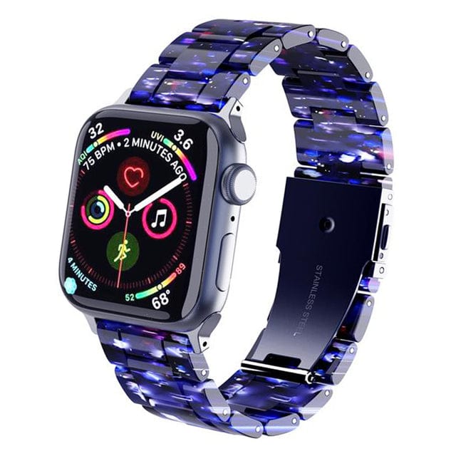 Marbled Resin Watch Band Dark Blue Marble / 38mm, 40mm & 41mm DP180711S18