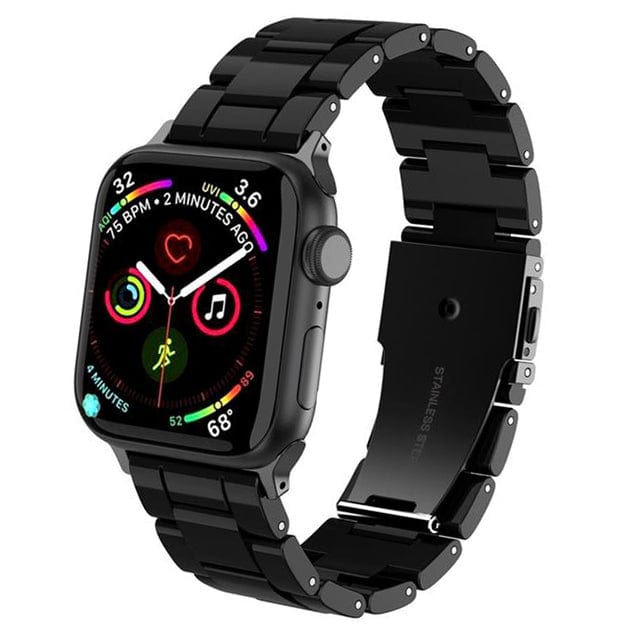 Marbled Resin Watch Band Black / 38mm, 40mm & 41mm DP180711S23