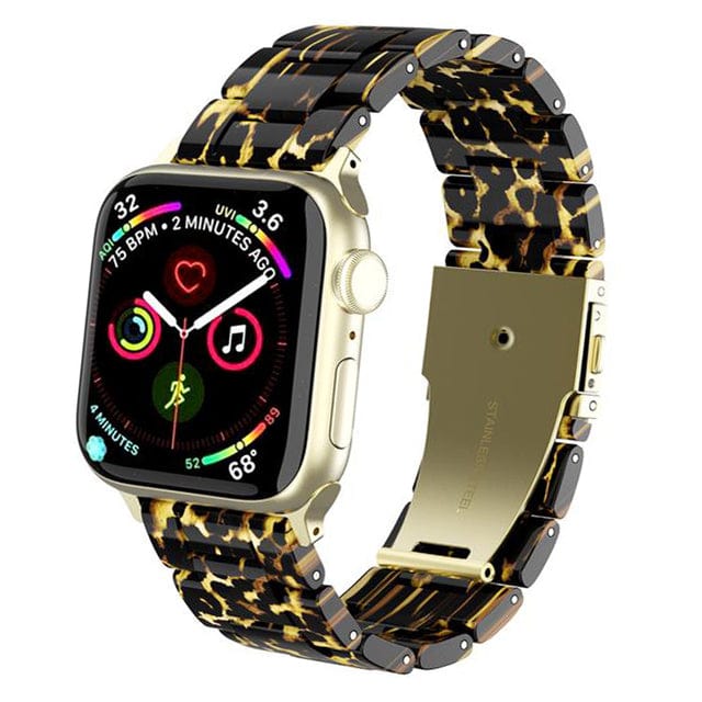 Marbled Resin Watch Band Leopard Print / 38mm, 40mm & 41mm DP180711S21
