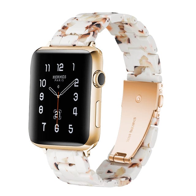 Marbled Resin Watch Band Nougat / 38mm, 40mm & 41mm DP180711S20