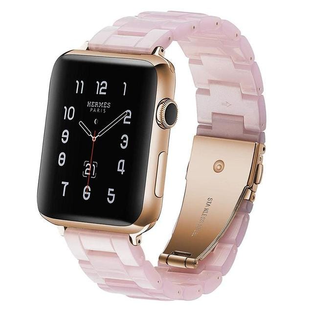Marbled Resin Watch Band Baby Pink / 38mm, 40mm & 41mm DP180711S04
