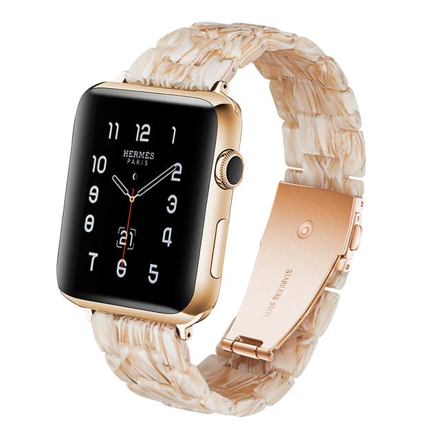 Marbled Resin Watch Band Brown Marble / 38mm, 40mm & 41mm DP180711S26