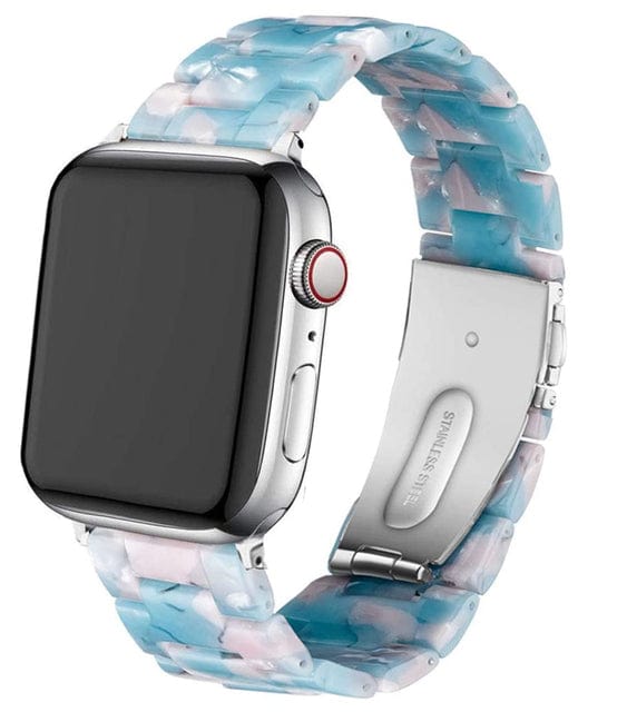 Marbled Resin Watch Band Sky Blue / 38mm, 40mm & 41mm DP180711S31