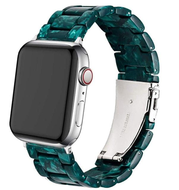 Marbled Resin Watch Band Dark Turquoise / 38mm, 40mm & 41mm DP180711S32