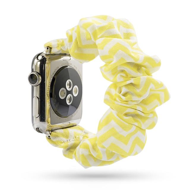 Scrunchie Watch Band Yellow / 38mm, 40mm & 41mm DP191033S11