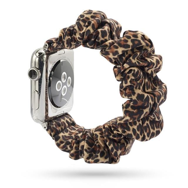 Scrunchie Watch Band Leopard Print / 38mm, 40mm & 41mm DP191033S12