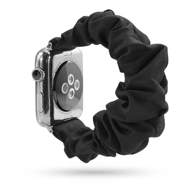 Scrunchie Watch Band Black / 38mm, 40mm & 41mm DP191033S13