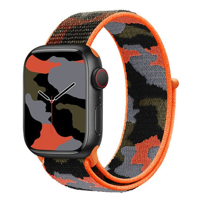 Camo Sports Watch Band Orange Camo / 38mm, 40mm & 41mm DP190625S79