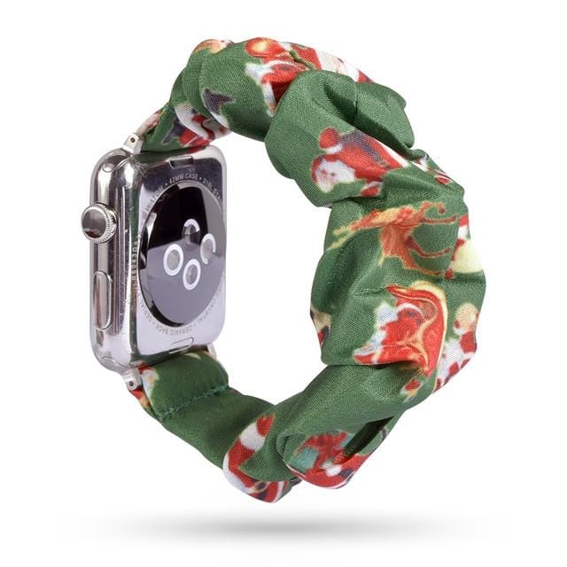 Scrunchie Watch Band Santa / 38mm, 40mm & 41mm DP191033S30