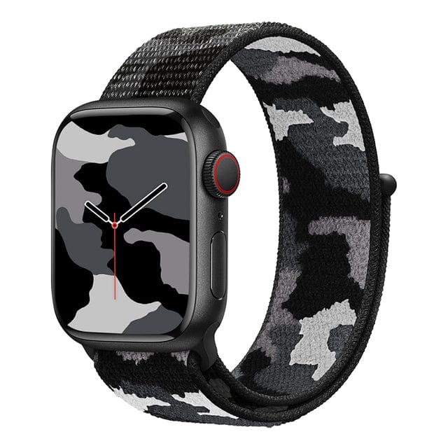 Camo Sports Watch Band Black Camo / 38mm, 40mm & 41mm DP190625S84