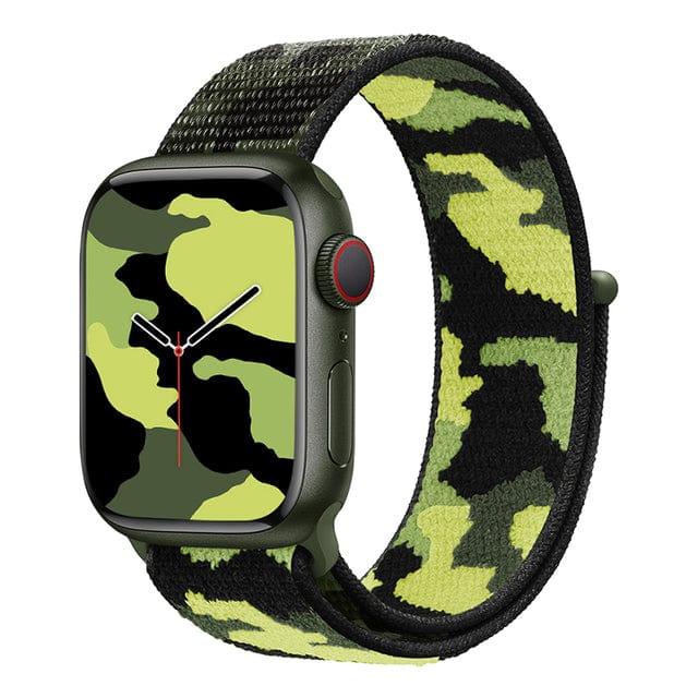 Camo Sports Watch Band Army green Camo / 38mm, 40mm & 41mm DP190625S81