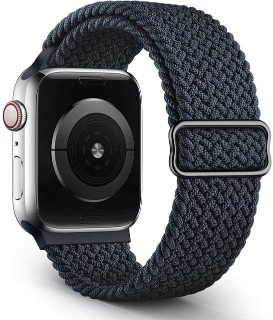 Adjustable Braided Nylon Watch Band Charcoal / 38mm, 40mm & 41mm DP210426S10