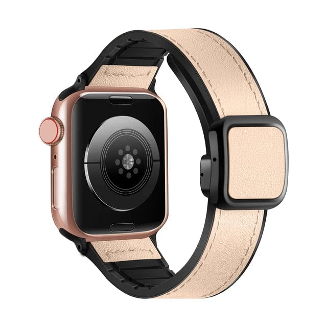 Leather Sport Watch Band Beige / 38mm, 40mm & 41mm DP2312151S09