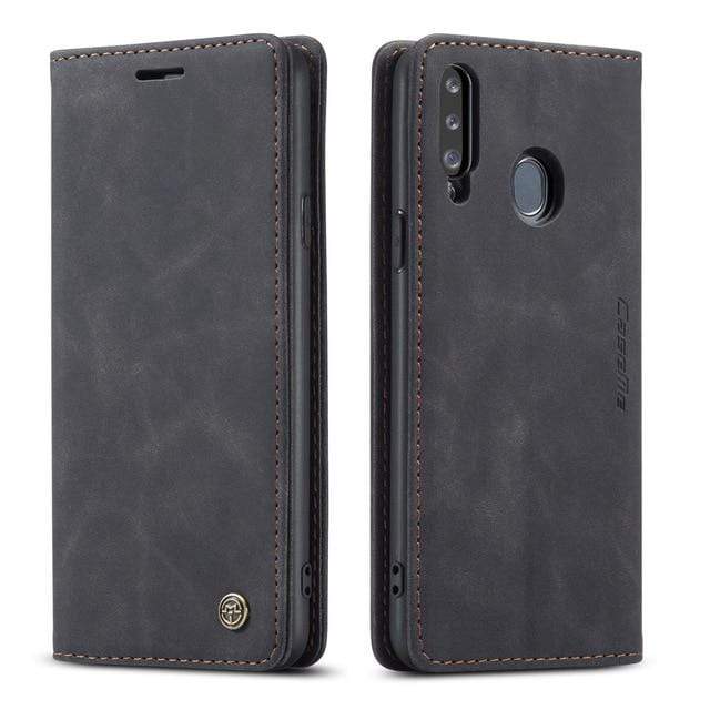 Slim Magnetic Leather Case For Samsung Galaxy Galaxy A13 / Black CM20230201-C-03-for Galaxy A13-Black