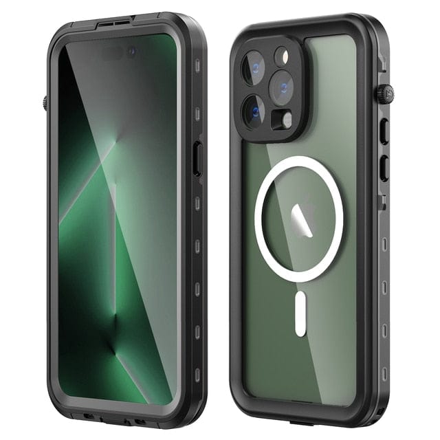 Waterproof Phone Case With Magnetic Charging iPhone 14 / Black CM20221010-A-01-iPhone 14-Black