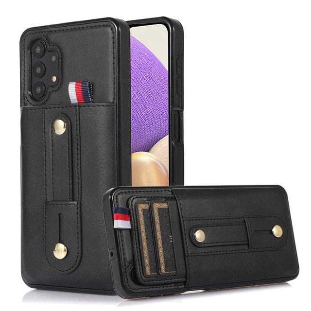 Leather Card Holder Case For Samsung Galaxy A Samsung A73 5G / Black CM220811-05-Sasmung A73 5G-Black