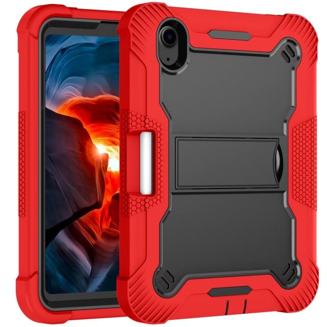 Shockproof Mini Tablet Case With Kickstand iPad Mini 4 / Black & Red CM20211012-05-iPad mini 4-Red+Black