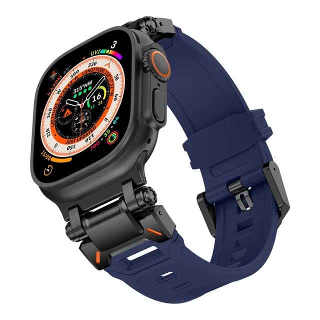 Rugged Mens Watch Band Black + Blue / 49mm (Ultra) DP2312271AL04