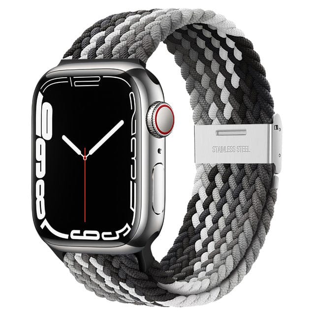 Braided Loop Watch Band Black & Gray / 38mm, 40mm & 41mm DP2205161S02