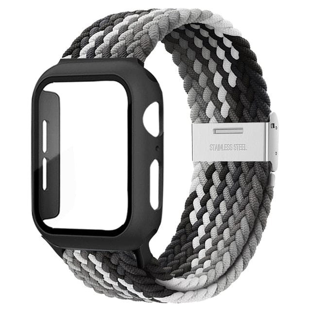 Braided Loop Watch Band With Case Black Gray / 38mm DP2205161S02&DP191201S01