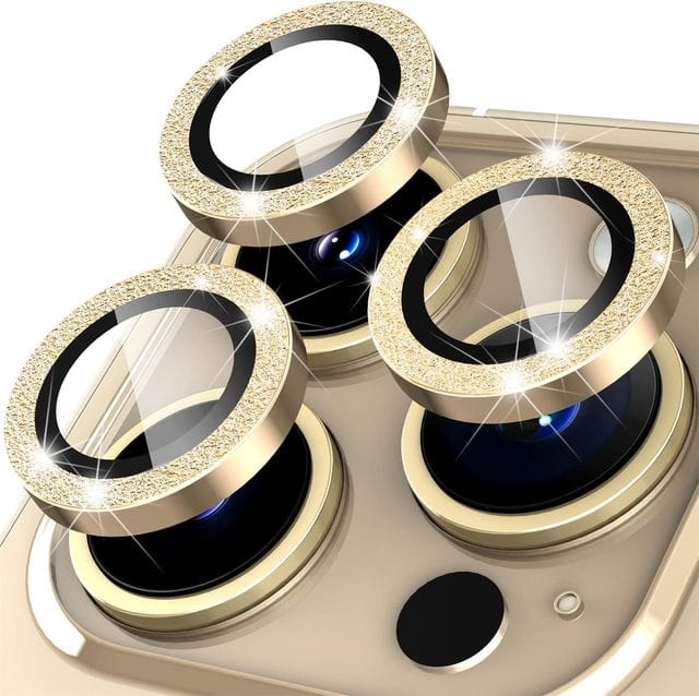 iPhone Camera Lens Protector Bling Gold / iPhone 11 Pro CM20230403-A-01-iPhone 11 Pro-Bling Gold