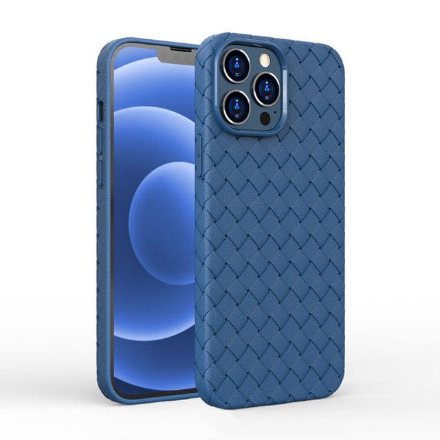 Braided Silicone Phone Case For iPhone 7/8 / Blue CM20220421-06-iPhone 7 8-Blue