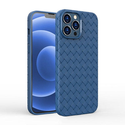 Braided Silicone Phone Case For iPhone 7/8 / Blue CM20220421-06-iPhone 7 8-Blue