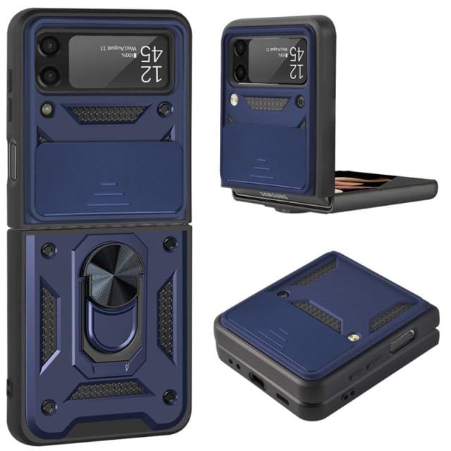 Magnetic Shockproof Case For Samsung Z FLIP Blue / Galaxy Flip 3 CM20211023-06-Z FLIP 3-Blue