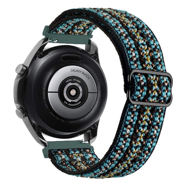 Adjustable Nylon Sports Watch Band For Samsung Boho Turquoise / 20mm DS2105242S22
