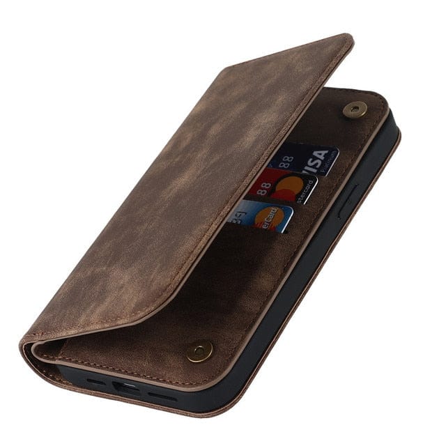 MagSafe Leather Cardholder Case For iPhone Wallet Apple Phone