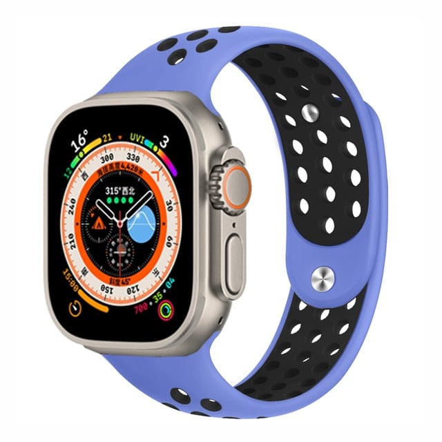 Breathable Sports Watch Band Blue Black / 38mm, 40mm & 41mm DP2211121S01