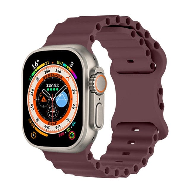 Tubular Sports Watch Band Wine Red / 38mm, 40mm & 41mm DP2211171S08