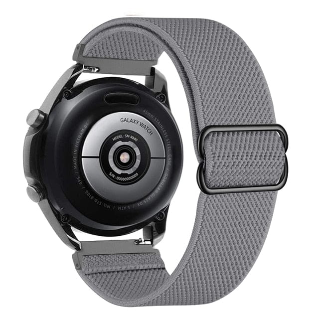 Adjustable Nylon Sports Watch Band For Samsung Dark Grey / 20mm DS2105242S24
