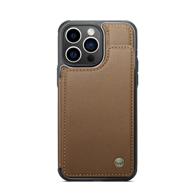 RFID Flip Leather Wallet Phone Case iPhone 6/7/8 / Brown CM20231115-01-iPhone 6 7 8-Brown