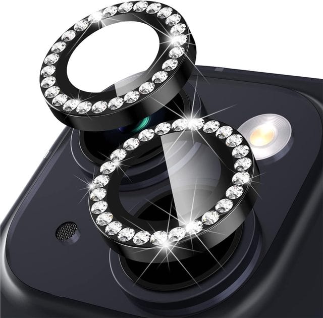 iPhone Camera Protector Rhinestone Black / iPhone 11 CM20230403-A-01-iPhone 11-Diamond Black
