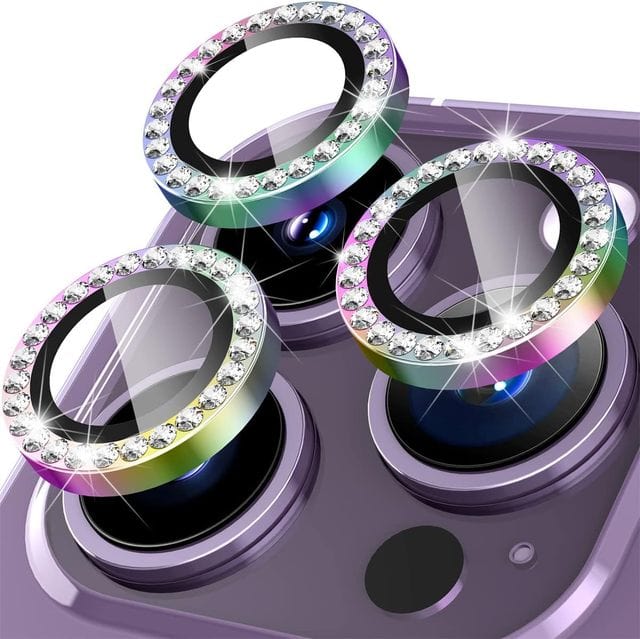 iPhone Camera Lens Protector Rhinestone Colorful / iPhone 11 Pro CM20230403-A-01-iPhone 11 Pro-Diamond Colorful