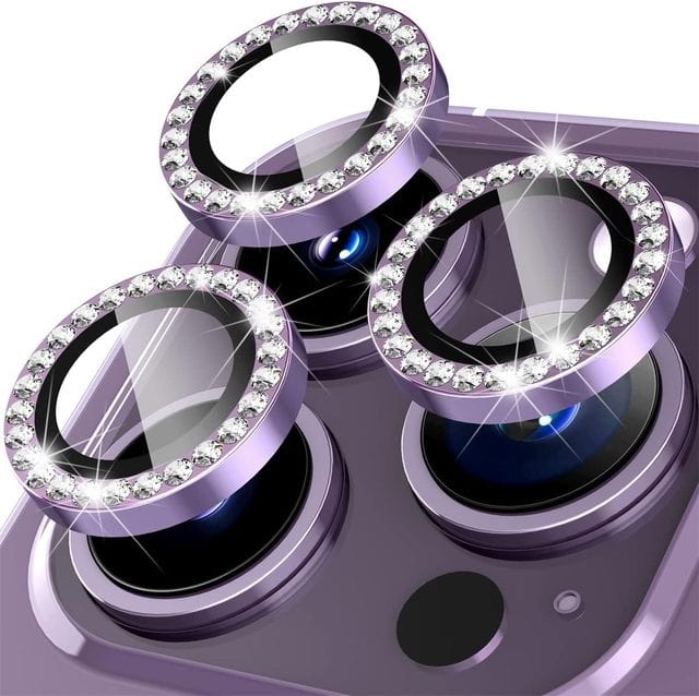 iPhone Camera Lens Protector Rhinestone Purple / iPhone 11 Pro CM20230403-A-01-iPhone 11 Pro-Diamond Purple