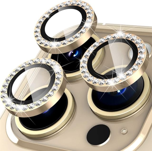 iPhone Camera Lens Protector Rhinestone Gold / iPhone 11 Pro CM20230403-A-01-iPhone 11 Pro-Diamond Gold