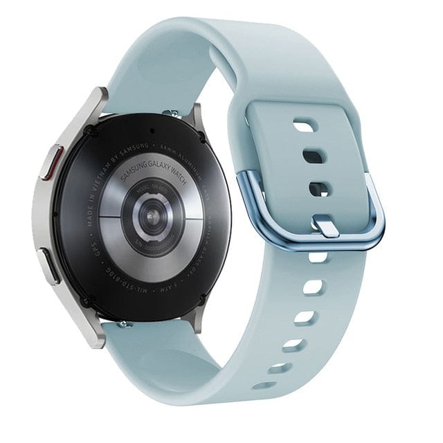 Silicone Sports Watch Band For Samsung Powder Blue / 20mm DS191111S08