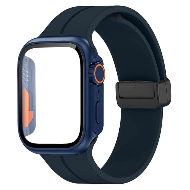 Magnetic Buckle Sports Watch Band With Case Midnight / 45mm DP2211041L11&DP2303133L09