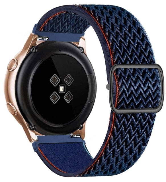 Adjustable Nylon Sports Watch Band For Samsung Wave Navy Blue / 20mm DP2106281S05