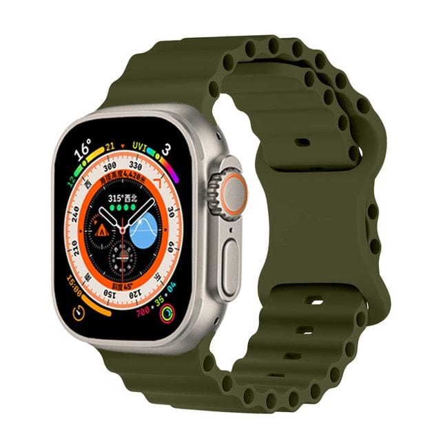 Tubular Sports Watch Band Olive Green / 38mm, 40mm & 41mm DP2211171S11
