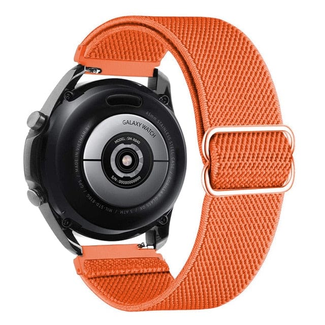 Adjustable Nylon Sports Watch Band For Samsung Orange / 20mm DS2105242S19