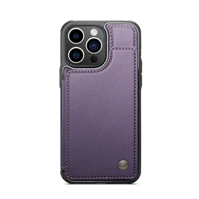 RFID Flip Leather Wallet Phone Case