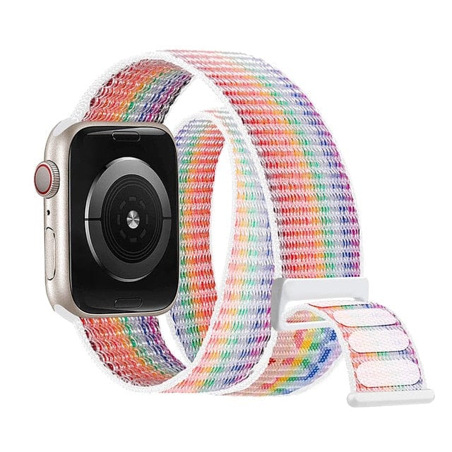 Double Tour Nylon Watch Band Multicolor White / 38mm, 40mm & 41mm DP2208291S10