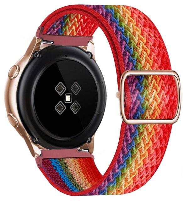 Adjustable Nylon Sports Watch Band For Samsung Wave Red / 20mm DP2106281S07